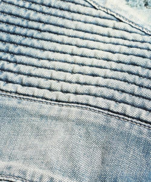 STAMPD（スタンプド）の「＜STAMPD＞ DSTRSD MOTO DNM/パンツ（デニムパンツ・メンズ・ネイビー・32inch/28inch/31inch/30inch）」の9枚目の写真