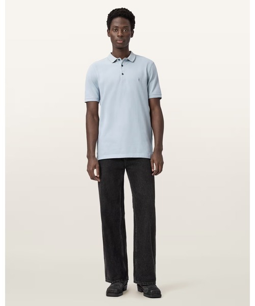 ALLSAINTS（オールセインツ）の「REFORM SHORT SLEEVE POLO SHIRT | REFORM 半袖 ポロシャツ（ポロシャツ・メンズ・ブルー系その他・M/L/S）」の5枚目の写真