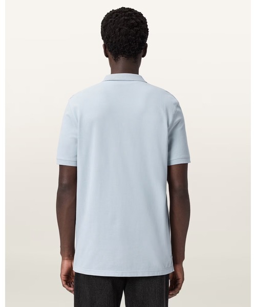 ALLSAINTS（オールセインツ）の「REFORM SHORT SLEEVE POLO SHIRT | REFORM 半袖 ポロシャツ（ポロシャツ・メンズ・ブルー系その他・M/L/S）」の7枚目の写真