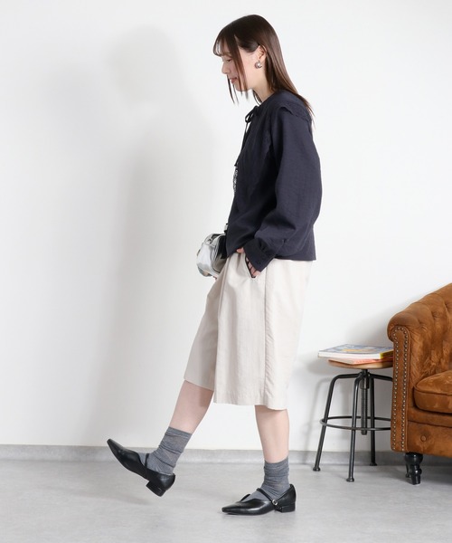 cepo(セポ)の「ビッグカラーフリルブラウス(シャツ/ブラウス・レディース・チャコール/オフホワイト・M)」の18枚目の写真