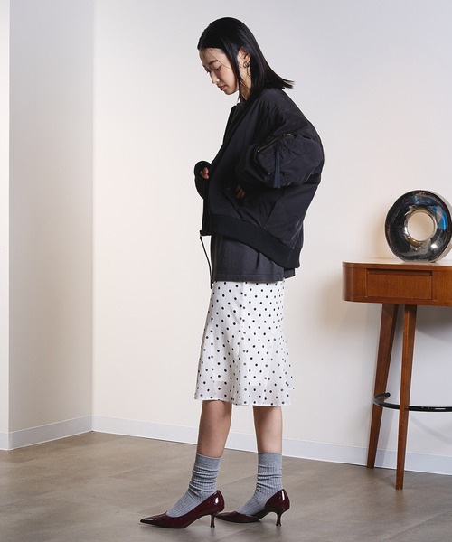 ROSE BUD（ローズバッド）の「(GENE HEAVENS)PANEL SHORT MA1（MA-1・レディース・オリーブ/ブラック/オフホワイト・ONE SIZE）」の17枚目の写真