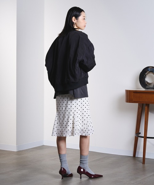 ROSE BUD（ローズバッド）の「(GENE HEAVENS)PANEL SHORT MA1（MA-1・レディース・オリーブ/ブラック/オフホワイト・ONE SIZE）」の18枚目の写真