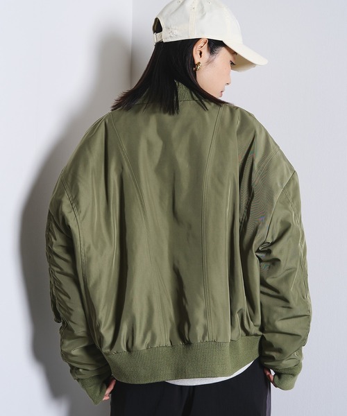 ROSE BUD（ローズバッド）の「(GENE HEAVENS)PANEL SHORT MA1（MA-1・レディース・オリーブ/ブラック/オフホワイト・ONE SIZE）」の7枚目の写真