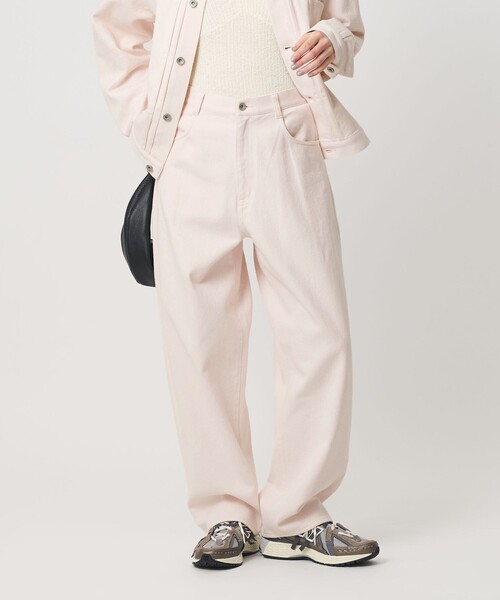 BEAUTY&YOUTH UNITED ARROWS（ビューティーアンドユースユナイテッドアローズ）の「コットンツイル カーブパンツ ウォッシャブル（その他パンツ・レディース・ナチュラル/ライトピンク・S/XS/M）」の2枚目の写真