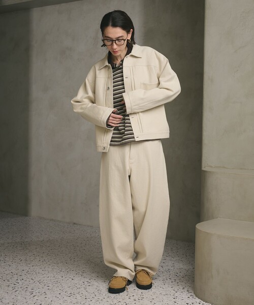 BEAUTY&YOUTH UNITED ARROWS（ビューティーアンドユースユナイテッドアローズ）の「コットンツイル カーブパンツ ウォッシャブル（その他パンツ・レディース・ナチュラル/ライトピンク・S/XS/M）」の13枚目の写真