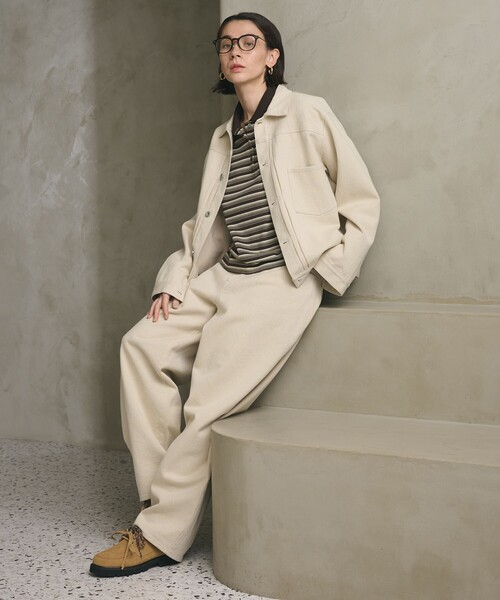 BEAUTY&YOUTH UNITED ARROWS（ビューティーアンドユースユナイテッドアローズ）の「コットンツイル カーブパンツ ウォッシャブル（その他パンツ・レディース・ナチュラル/ライトピンク・S/XS/M）」の14枚目の写真