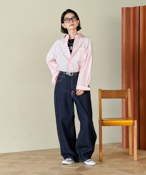 FREAK'S STORE(フリークスストア)の「Lee × FREAK'S STORE/リー 別注 101 COWBOY PANTS/別注 ワンオーワン カウボーイパンツ(デニムパンツ・レディース・サックスブルー/ネイビー・26/28)」の5枚目の写真