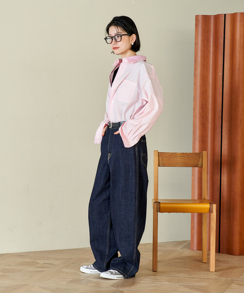 FREAK'S STORE(フリークスストア)の「Lee × FREAK'S STORE/リー 別注 101 COWBOY PANTS/別注 ワンオーワン カウボーイパンツ(デニムパンツ・レディース・サックスブルー/ネイビー・26/28)」の6枚目の写真