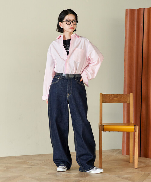 FREAK'S STORE(フリークスストア)の「Lee × FREAK'S STORE/リー 別注 101 COWBOY PANTS/別注 ワンオーワン カウボーイパンツ(デニムパンツ・レディース・サックスブルー/ネイビー・26/28)」の9枚目の写真