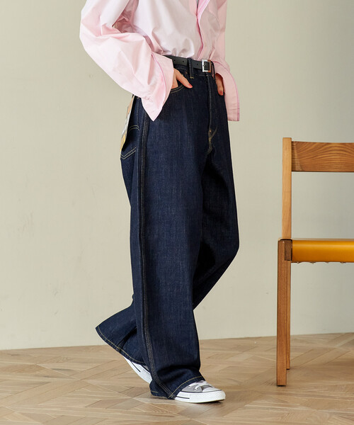 FREAK'S STORE(フリークスストア)の「Lee × FREAK'S STORE/リー 別注 101 COWBOY PANTS/別注 ワンオーワン カウボーイパンツ(デニムパンツ・レディース・サックスブルー/ネイビー・26/28)」の11枚目の写真