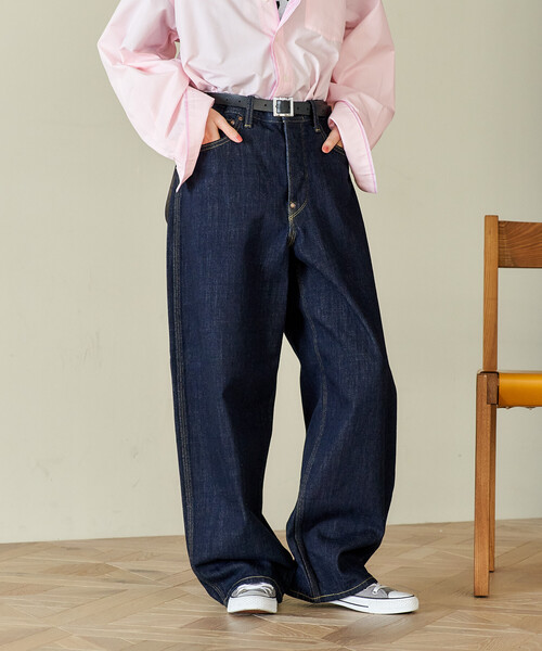 FREAK'S STORE(フリークスストア)の「Lee × FREAK'S STORE/リー 別注 101 COWBOY PANTS/別注 ワンオーワン カウボーイパンツ(デニムパンツ・レディース・サックスブルー/ネイビー・26/28)」の12枚目の写真