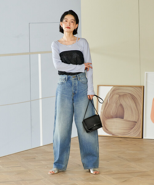 FREAK'S STORE(フリークスストア)の「Lee × FREAK'S STORE/リー 別注 101 COWBOY PANTS/別注 ワンオーワン カウボーイパンツ(デニムパンツ・レディース・サックスブルー/ネイビー・26/28)」の22枚目の写真