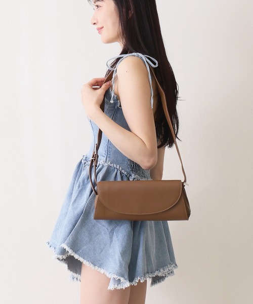 DEMETER(デメテル)の「フラップ スリムミニショルダー(ショルダーバッグ・レディース・ブラック/キャメル/シルバー・FREE)」の11枚目の写真
