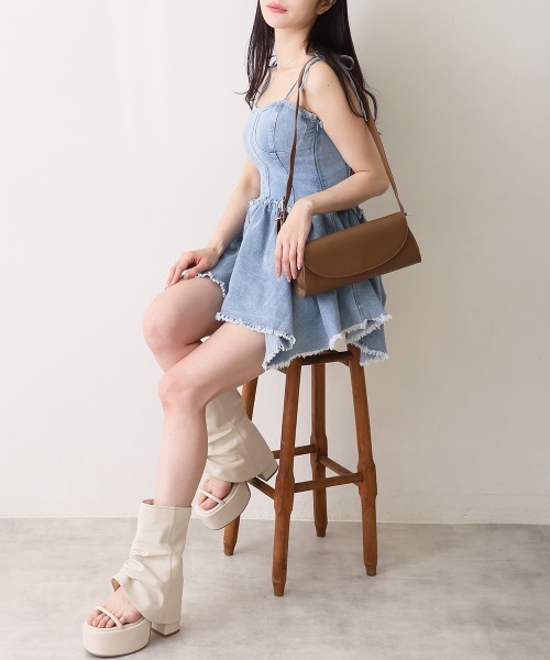 DEMETER(デメテル)の「フラップ スリムミニショルダー(ショルダーバッグ・レディース・ブラック/キャメル/シルバー・FREE)」の13枚目の写真