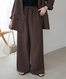 テックリネンベルト付ワイドパンツ《WEB限定カラーあり》