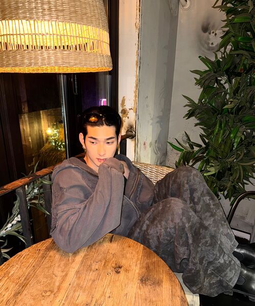 A NOTHING（アナッシング）の「VINTAGE CAMOUFLAGE SWEAT PANTS (Charcoal)（スウェットパンツ・レディース・その他・MEDIUM/LARGE）」の7枚目の写真