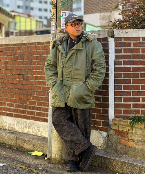 A NOTHING（アナッシング）の「VINTAGE CAMOUFLAGE SWEAT PANTS (Charcoal)（スウェットパンツ・レディース・その他・MEDIUM/LARGE）」の10枚目の写真
