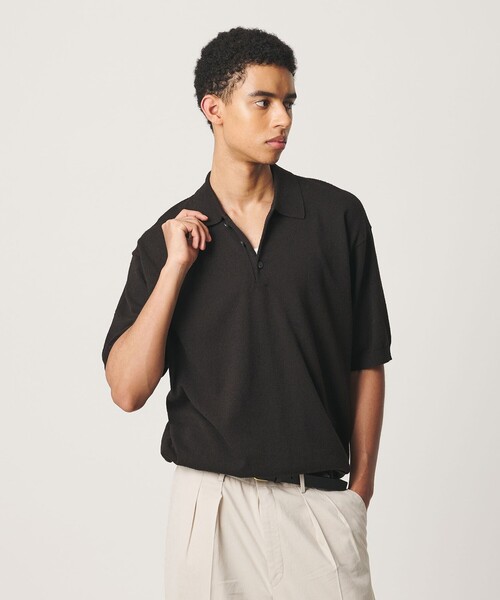 BEAUTY&YOUTH UNITED ARROWS(ビューティーアンドユースユナイテッドアローズ)の「<OWNESS>フェザー コットン 3ボタン ポロシャツ(ポロシャツ・メンズ・ダークグレー/ホワイト/オレンジ系その他・S/M/L)」の11枚目の写真