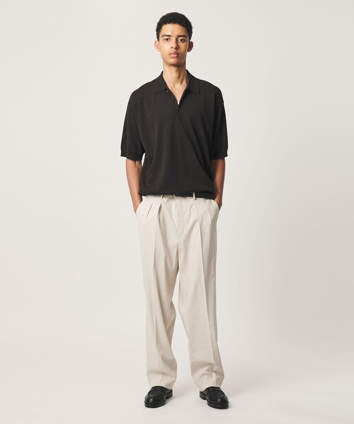 BEAUTY&YOUTH UNITED ARROWS(ビューティーアンドユースユナイテッドアローズ)の「<OWNESS>フェザー コットン 3ボタン ポロシャツ(ポロシャツ・メンズ・ダークグレー/ホワイト/オレンジ系その他・S/M/L)」の12枚目の写真