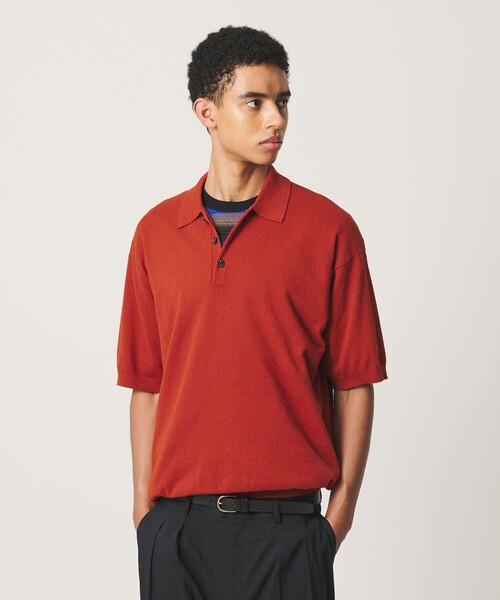 BEAUTY&YOUTH UNITED ARROWS(ビューティーアンドユースユナイテッドアローズ)の「<OWNESS>フェザー コットン 3ボタン ポロシャツ(ポロシャツ・メンズ・ダークグレー/ホワイト/オレンジ系その他・S/M/L)」の14枚目の写真