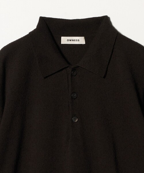 BEAUTY&YOUTH UNITED ARROWS(ビューティーアンドユースユナイテッドアローズ)の「<OWNESS>フェザー コットン 3ボタン ポロシャツ(ポロシャツ・メンズ・ダークグレー/ホワイト/オレンジ系その他・S/M/L)」の5枚目の写真