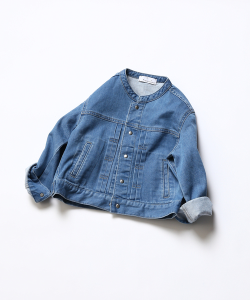 DAILY DENIM COLLECTION】BASICデニムシャツジャケット kids（デニム