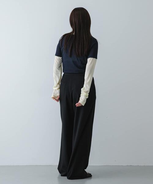 SENSE OF PLACE by URBAN RESEARCH(センスオブプレイスバイアーバンリサーチ)の「『イージーケア/速乾/UVカット/接触冷感』ツータックルーズスラックス(スラックス・レディース・グレー/ブラック/ベージュ・LARGE/MEDIUM/SMALL)」の18枚目の写真