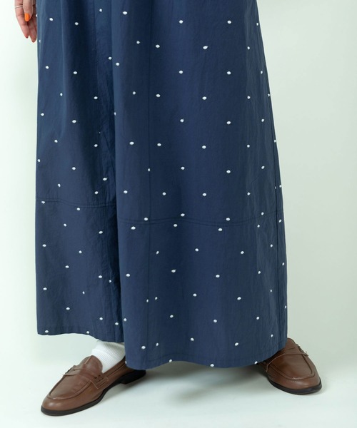PAR ICI(パーリッシィ)の「DOT刺繍 切り替えギャザースカート(セットアップ対応)(スカート・レディース・ネイビー/アイボリー・FREE)」の7枚目の写真