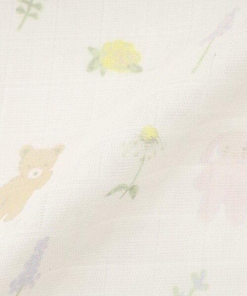 Afternoon Tea（アフタヌーンティー）の「2重ガーゼおくるみ/レ プルミエ ザミ（おくるみ・キッズ・ホワイト・ONE SIZE）」の6枚目の写真