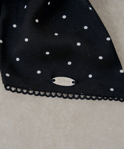 Chico（チコ）の「ピコレースデザインリボンバレッタ（バレッタ/ヘアクリップ・レディース・ブラック/ホワイト・FREE）」の7枚目の写真