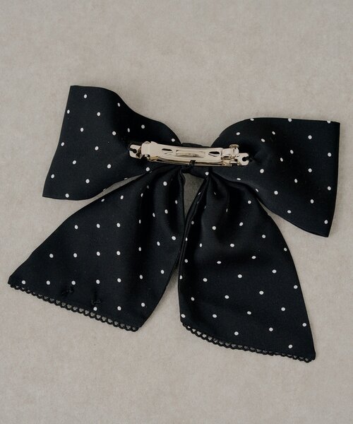 Chico（チコ）の「ピコレースデザインリボンバレッタ（バレッタ/ヘアクリップ・レディース・ブラック/ホワイト・FREE）」の8枚目の写真