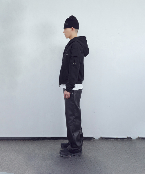TANSANMAGNESIUM(タンサン マグネシウム)の「セルラノX炭酸サイドポケットフードジップアップ(ブラック)(パーカー・レディース・その他・1/2/3)」の7枚目の写真