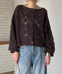 LBC（エルビーシー）の「モチーフレース2WAYカーデプルオーバー（Tシャツ/カットソー）」