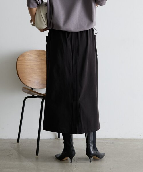 Jena espace merveilleux（ジェナ　エスパスメルヴェイユ）の「【WEB限定/伸縮性抜群◎】ストレッチナロースカート（スカート・レディース・アイボリー/ベージュ/ブラック・FREE）」の21枚目の写真
