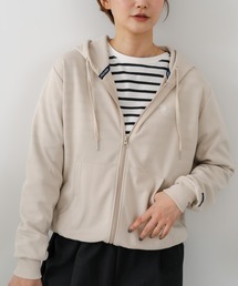 【U.S. POLO ASSN./ユーエスポロアッスン】【もっちり高見えダンボールニット】フルジップパーカー クッション素材 軽量・タフ