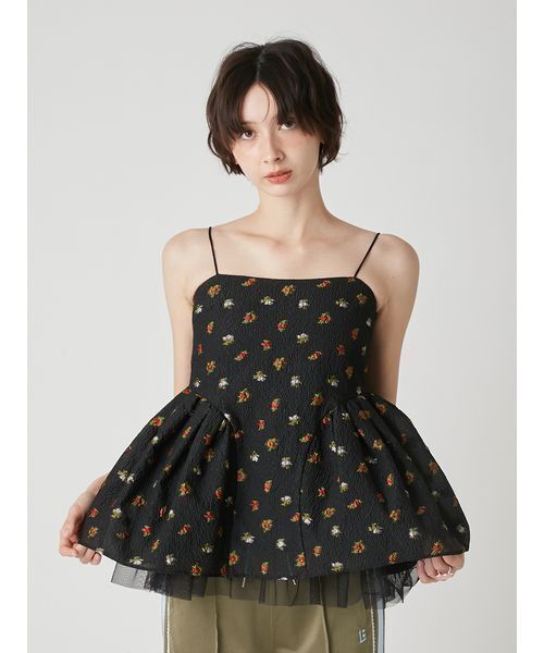 LILY BROWN（リリーブラウン）の「3way ペプラムトップス（シャツ/ブラウス・レディース・ライトグレー/ライトブルー/ブラック・F）」の19枚目の写真