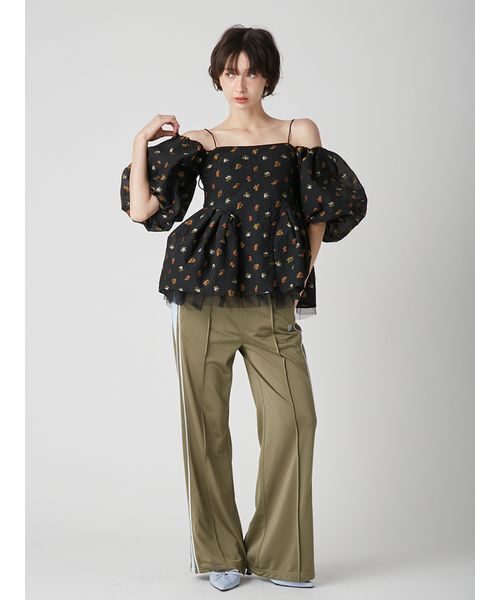 LILY BROWN（リリーブラウン）の「3way ペプラムトップス（シャツ/ブラウス・レディース・ライトグレー/ライトブルー/ブラック・F）」の20枚目の写真