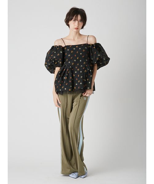 LILY BROWN（リリーブラウン）の「3way ペプラムトップス（シャツ/ブラウス・レディース・ライトグレー/ライトブルー/ブラック・F）」の21枚目の写真