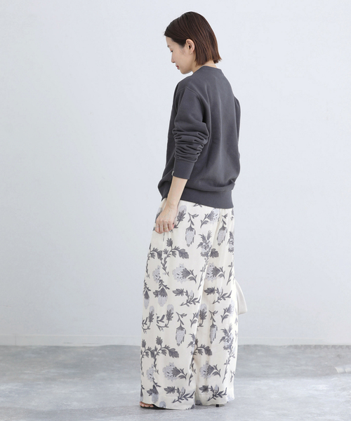 IENA（イエナ）の「《追加2》LOOPWHEELER for IENA 別注 C/N SWEAT スウェット（スウェット・レディース・チャコールグレー/アイボリー・FREE）」の10枚目の写真