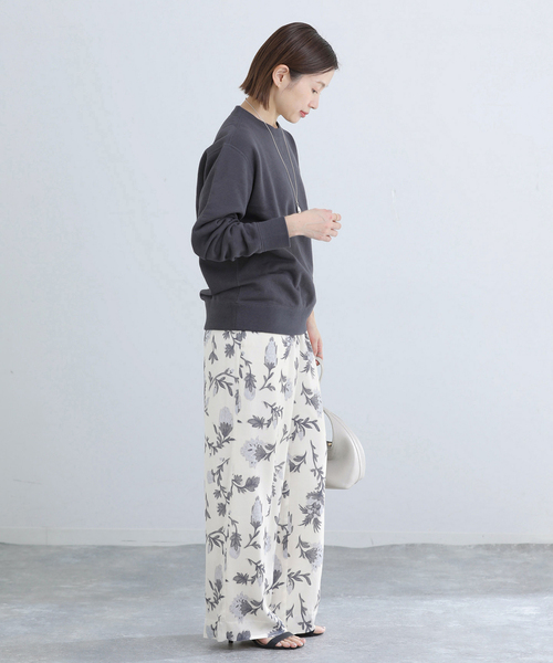 IENA（イエナ）の「《追加2》LOOPWHEELER for IENA 別注 C/N SWEAT スウェット（スウェット・レディース・チャコールグレー/アイボリー・FREE）」の12枚目の写真