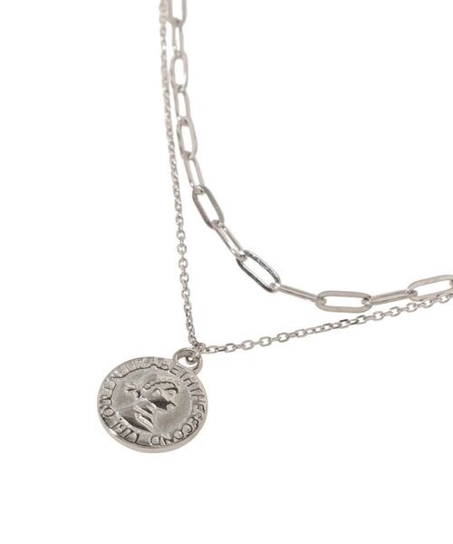 earth music&ecology（アースミュージックアンドエコロジー）の「【ステンレス】2SET コインネックレス（ネックレス・レディース・ゴールド/シルバー・FREE）」の6枚目の写真