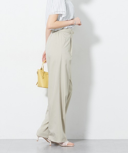 slattgir(スラットジール)の「高身長 ハイパーストレッチベルト付パンツ(接触冷感・UVカット)(トールサイズ)(その他パンツ・レディース・ブラック/ベージュ・T3L/TLL/TM/T5L/T4L/TL)」の12枚目の写真
