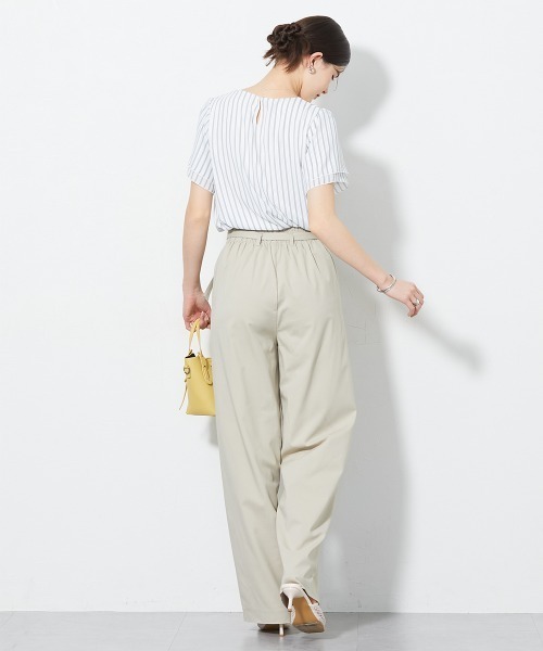 slattgir(スラットジール)の「高身長 ハイパーストレッチベルト付パンツ(接触冷感・UVカット)(トールサイズ)(その他パンツ・レディース・ブラック/ベージュ・T3L/TLL/TM/T5L/T4L/TL)」の14枚目の写真