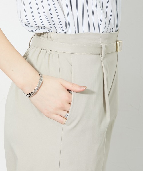slattgir(スラットジール)の「高身長 ハイパーストレッチベルト付パンツ(接触冷感・UVカット)(トールサイズ)(その他パンツ・レディース・ブラック/ベージュ・T3L/TLL/TM/T5L/T4L/TL)」の20枚目の写真