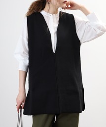 comoely closet 揺れる深Vニットジレ