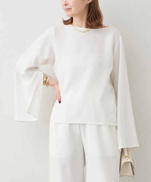 Deuxieme Classe（ドゥーズィエムクラス）の「*Sofia ジップスリーブ ブラウス（シャツ/ブラウス・レディース・ホワイト/ブラック・FREE）」の8枚目の写真