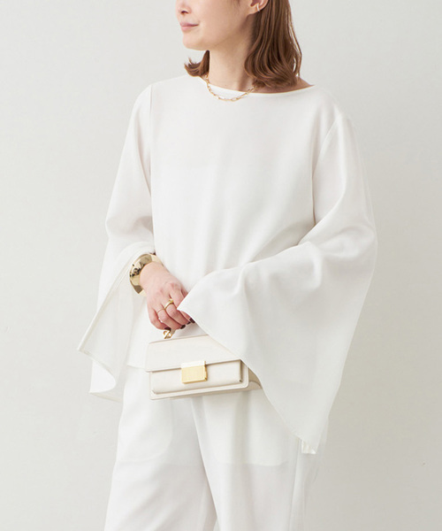 Deuxieme Classe（ドゥーズィエムクラス）の「*Sofia ジップスリーブ ブラウス（シャツ/ブラウス・レディース・ホワイト/ブラック・FREE）」の9枚目の写真