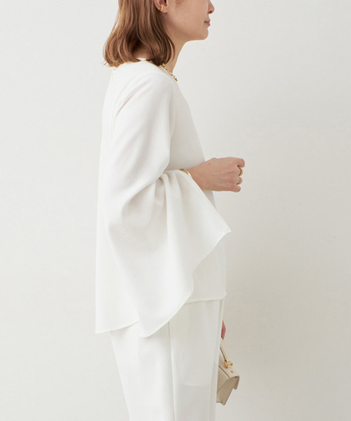 Deuxieme Classe（ドゥーズィエムクラス）の「*Sofia ジップスリーブ ブラウス（シャツ/ブラウス・レディース・ホワイト/ブラック・FREE）」の10枚目の写真