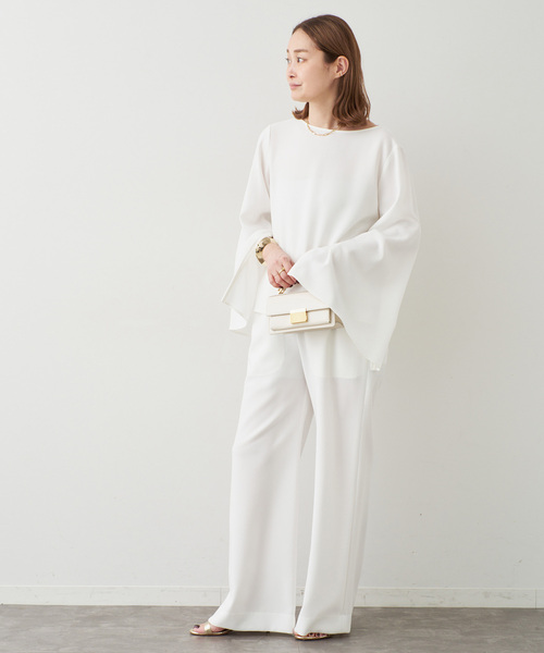 Deuxieme Classe（ドゥーズィエムクラス）の「*Sofia ジップスリーブ ブラウス（シャツ/ブラウス・レディース・ホワイト/ブラック・FREE）」の14枚目の写真