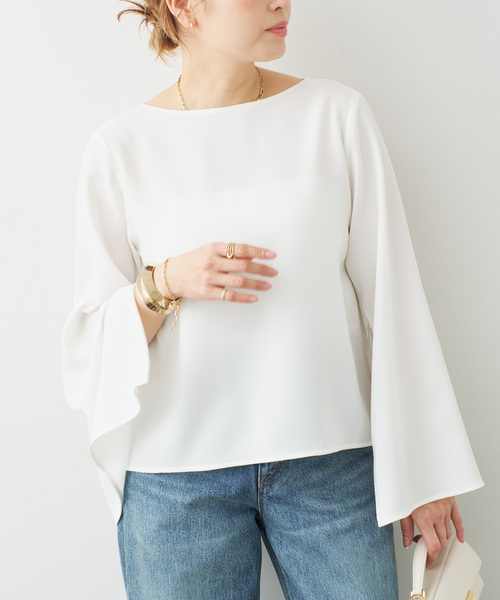 Deuxieme Classe（ドゥーズィエムクラス）の「*Sofia ジップスリーブ ブラウス（シャツ/ブラウス・レディース・ホワイト/ブラック・FREE）」の18枚目の写真